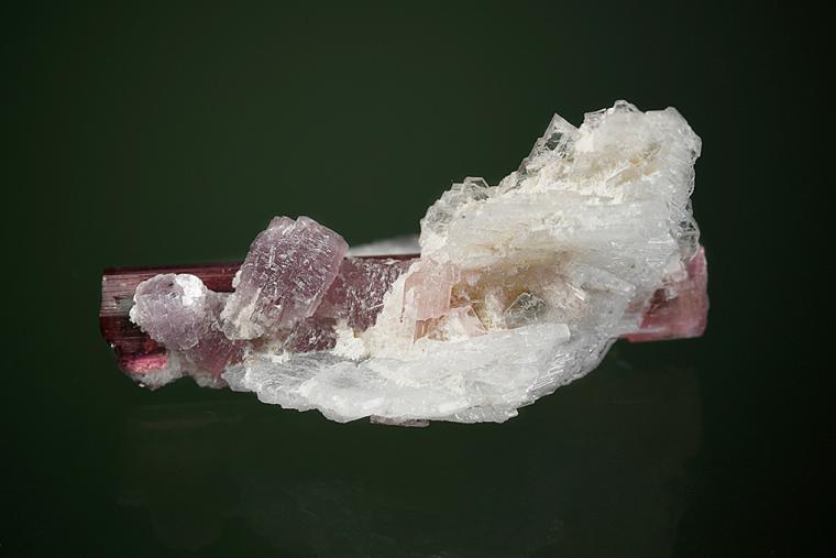 ELBAITE with LEPIDOLITE and ALBITE
